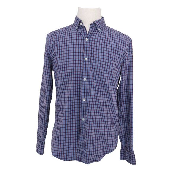 Bonobos Other - Bonobos Blue Burgundy Check Slim Fit Shirt M